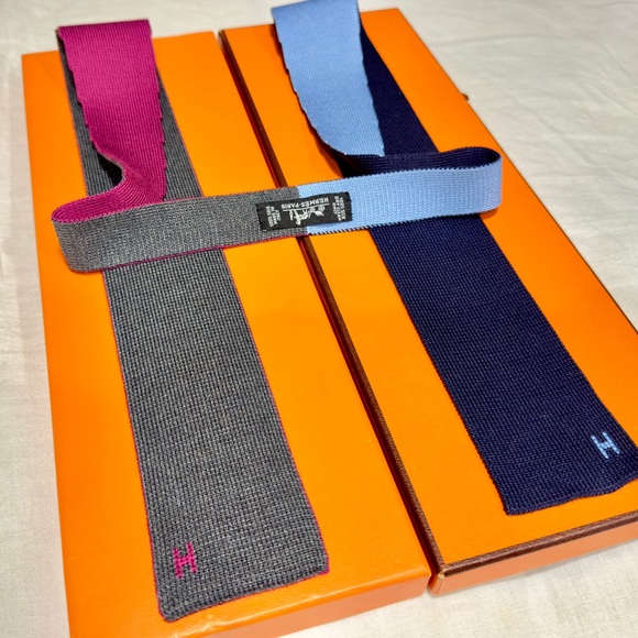 🔥HERMES EXCLUSIVE🔥🆕💯AUTH HERMES Maille De Soie 4 Temps Muti Seasons Tie😍 - Picture 16 of 17